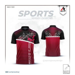 NEX-1321 PINK AND BLACK SPORTSWEAR SUBLIATION JERSEY DESIGN